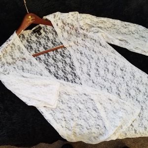 Sheer Lace Cardigan